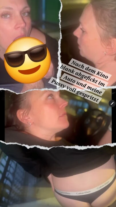 Otoparkta arabada sinemadan sonra güzel ve parlak sikildi ve içimdeki her şey creampie enjekte edildi