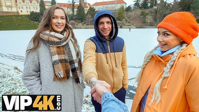 SWAP4K. Pazar günü yaptığımız yürüyüş, yatağımızda ateşli bir kızla son buldu; bu onun ilk üçlü seks deneyimiydi.