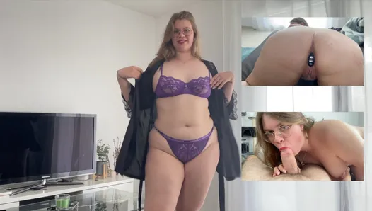 her iki deliğimi de aynı anda doldur! seksi büyük göt komşu lina için ilk kez Sevgililer Penetrasyon