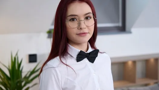 Seksi nerd üvey kardeş fena Creampie itibaren şanslı stepbro