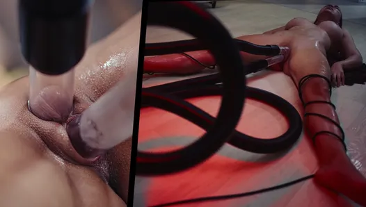 Kız elektrikli Süpürge Tarafından Creampied  - Octokuro amcık Pompalama Gerçek Hayat Hentai