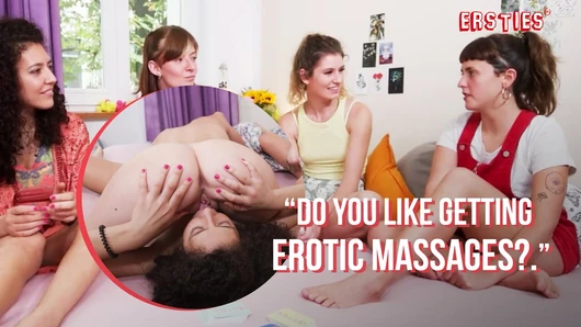 Ersties - Seksi Kart Oyunu ateşli Lezbiyen Grup Seks Yol Açar